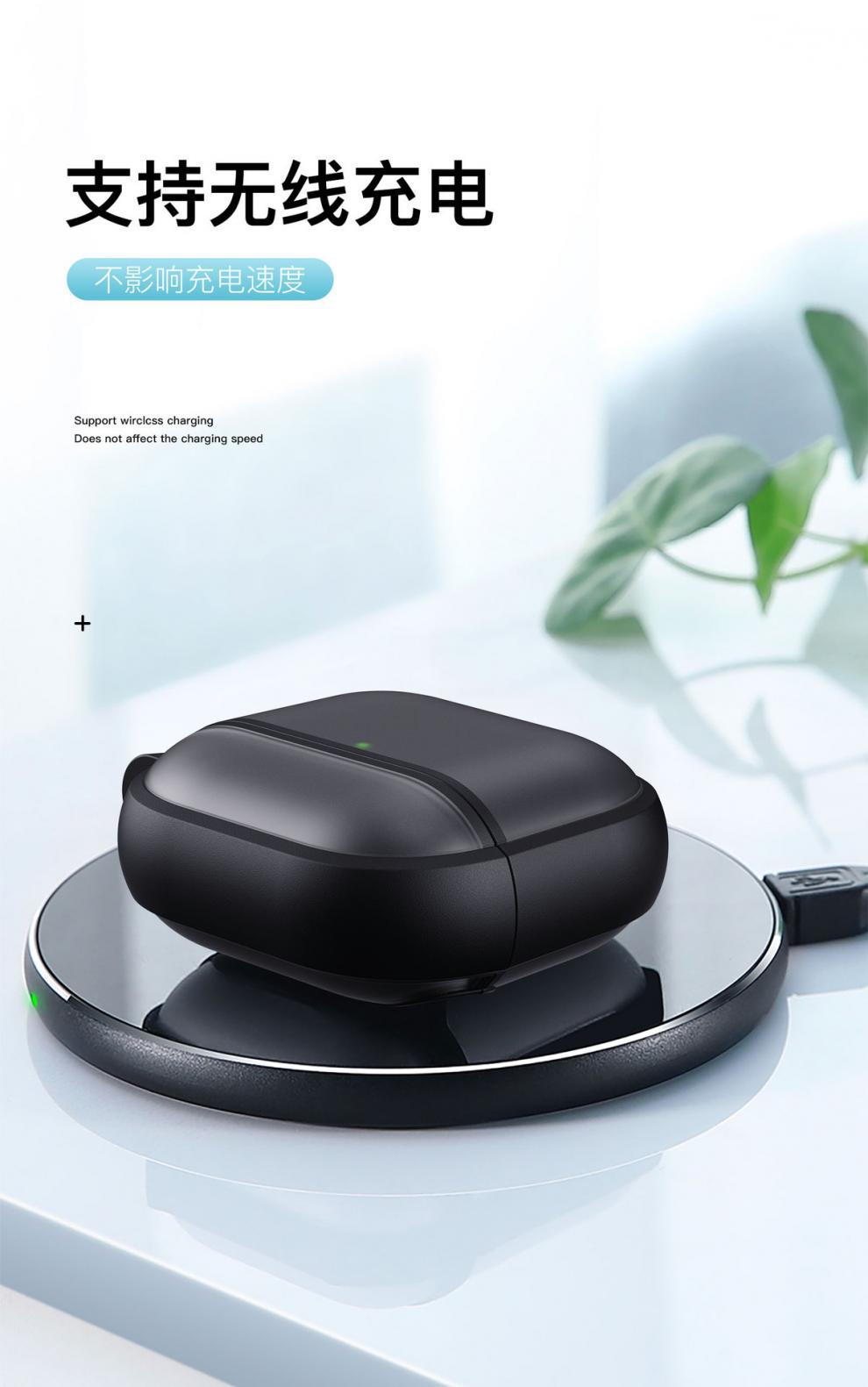 适用Airpods 4代肤感磨砂蓝牙耳机保护套airPodsPro3代防摔耳机壳