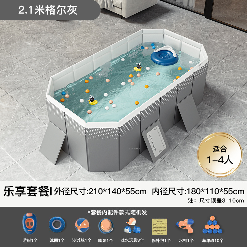 Cross border swimming pool, thickened wear-resistant inflatable swimming pool, outdoor non foldable play pool, children's home pool, beach
