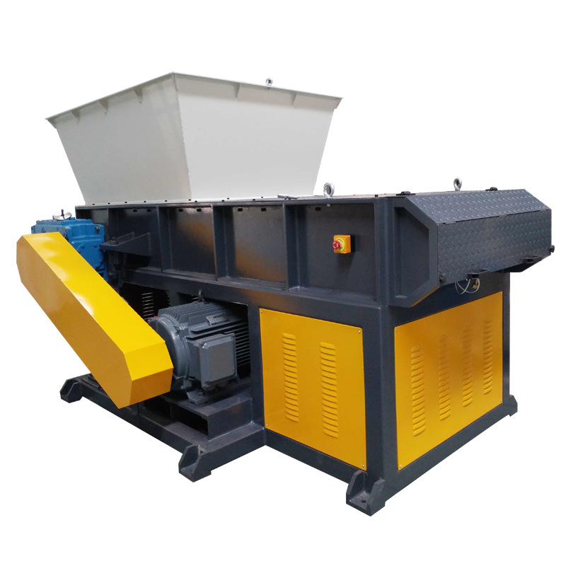 Double axis single axis metal shredder chassis oil drum crusher waste plastic garbage crusher