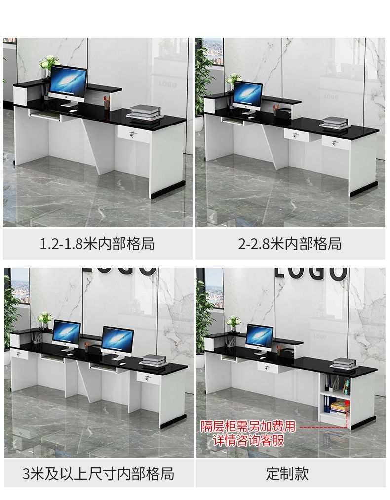 Bar counter, cash register, front desk, reception desk, reception desk, service desk, simple and modern commercial bar counter