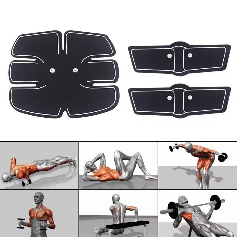 Электрический EMS стимулятор мышц живота и рук
