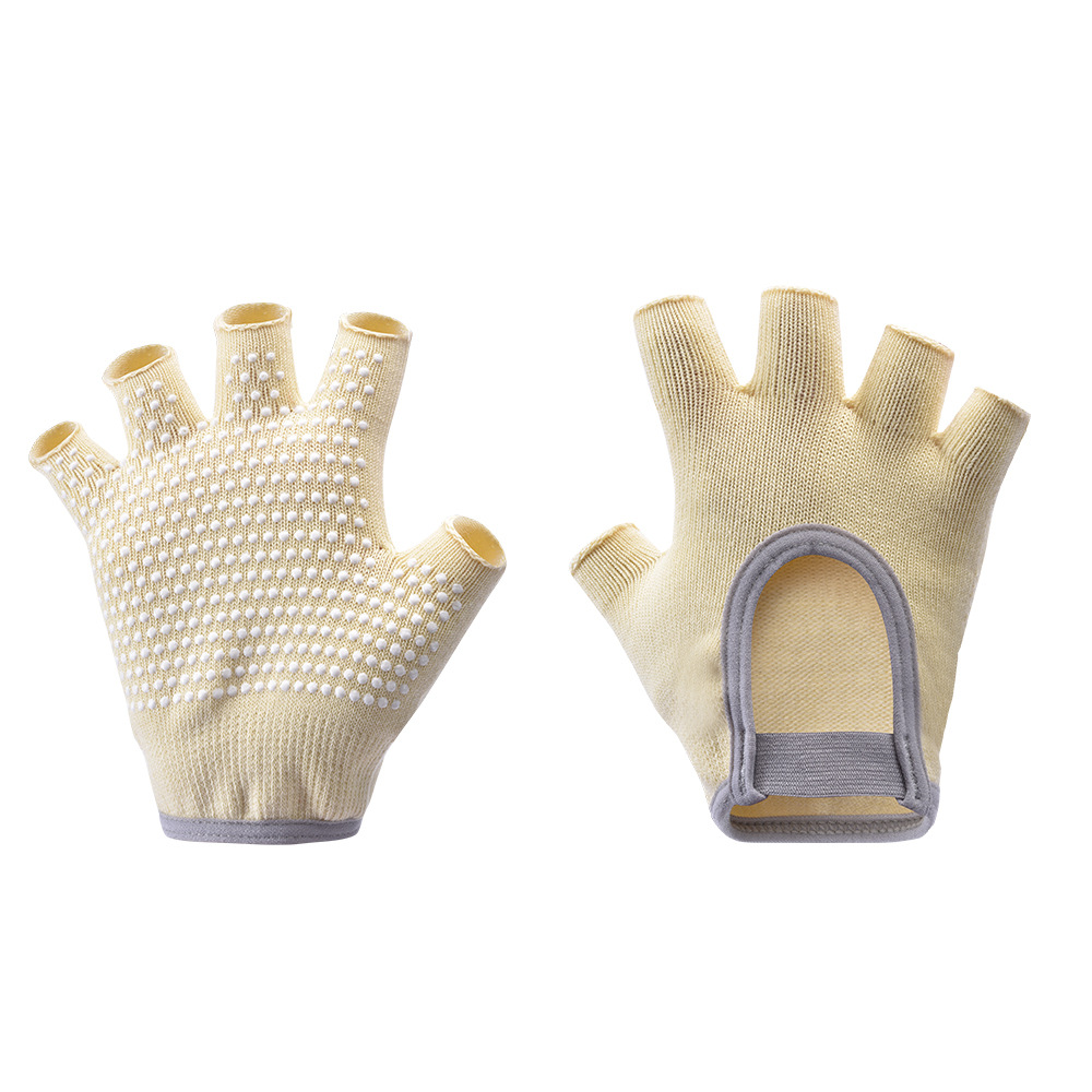 [Yoga Gloves B1] Half Finger Female Fitness Barbell Lifting Pot Equipment Cycling Road Bike Jumping Rope Badminton Cocoon Prevention