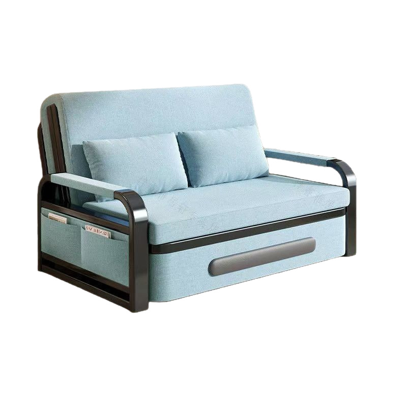 Internet celebrity popular item, detachable and washable imitation cotton linen sofa bed, living room balcony dual-use leisure sofa bed, multifunctional folding sofa bed