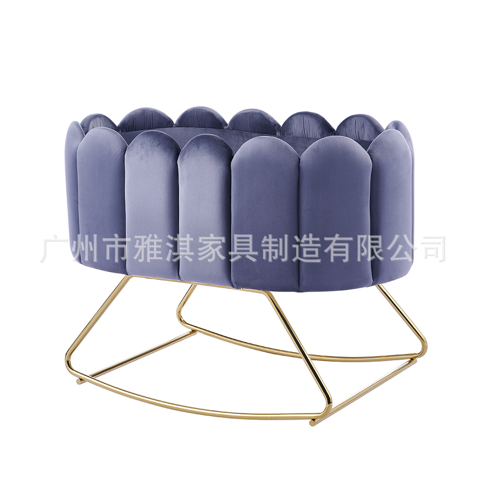 Колыбель-качалка для новорожденных Yaki Cradle золотистая