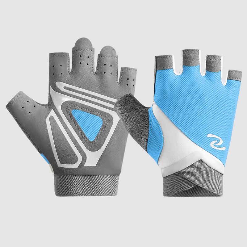 Fitness gloves for women and men, yoga spinning bikes, anti slip, semi finger breathable, wear-resistant equipment, dumbbell training gloves