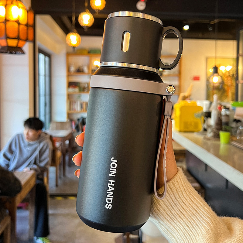 316 stainless steel insulated cup for men and women, outdoor car water cup, portable, thick double-layer vacuum insulated cup, customized