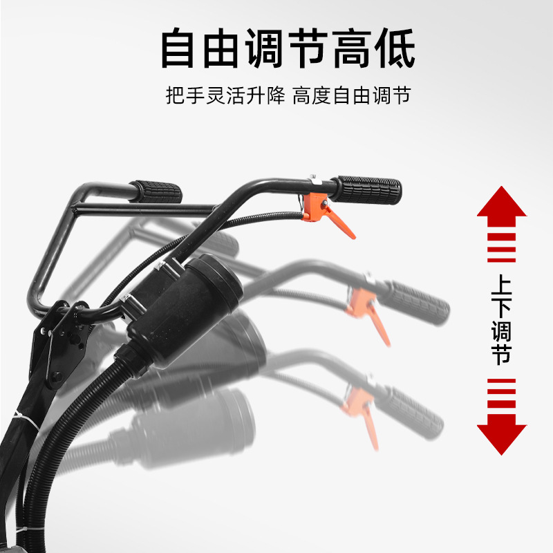New mini tiller, small, energy-saving, and fuel-efficient four stroke soil loosening paddy field hoeing and trenching machine, land turning and land reclamation rotary tiller