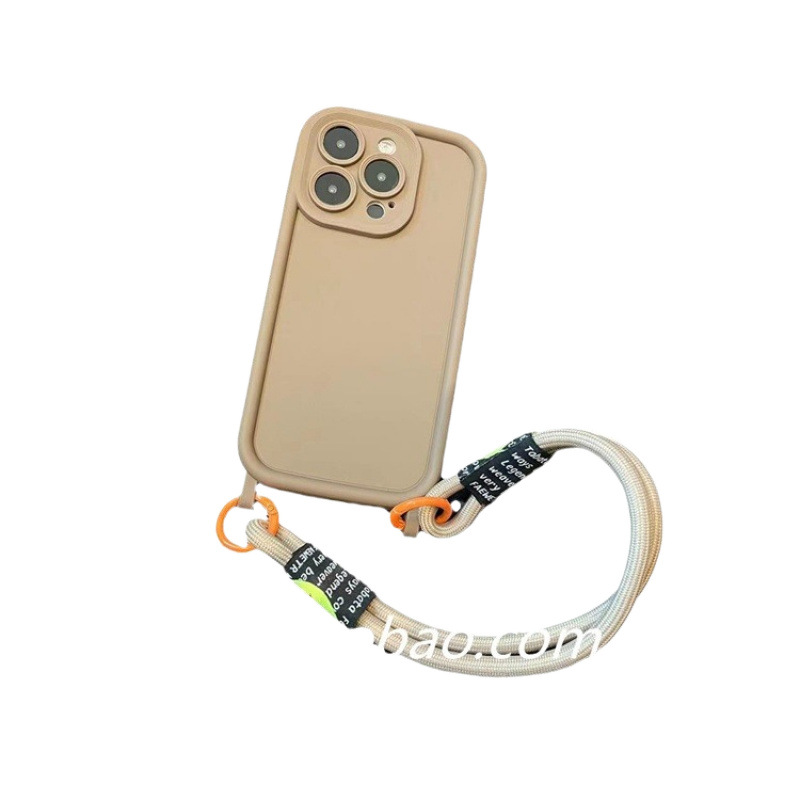 Personalized contrasting woven lanyard suitable for Apple 17 Promax phone case, iPhone 13 wristband, handheld, all inclusive 15