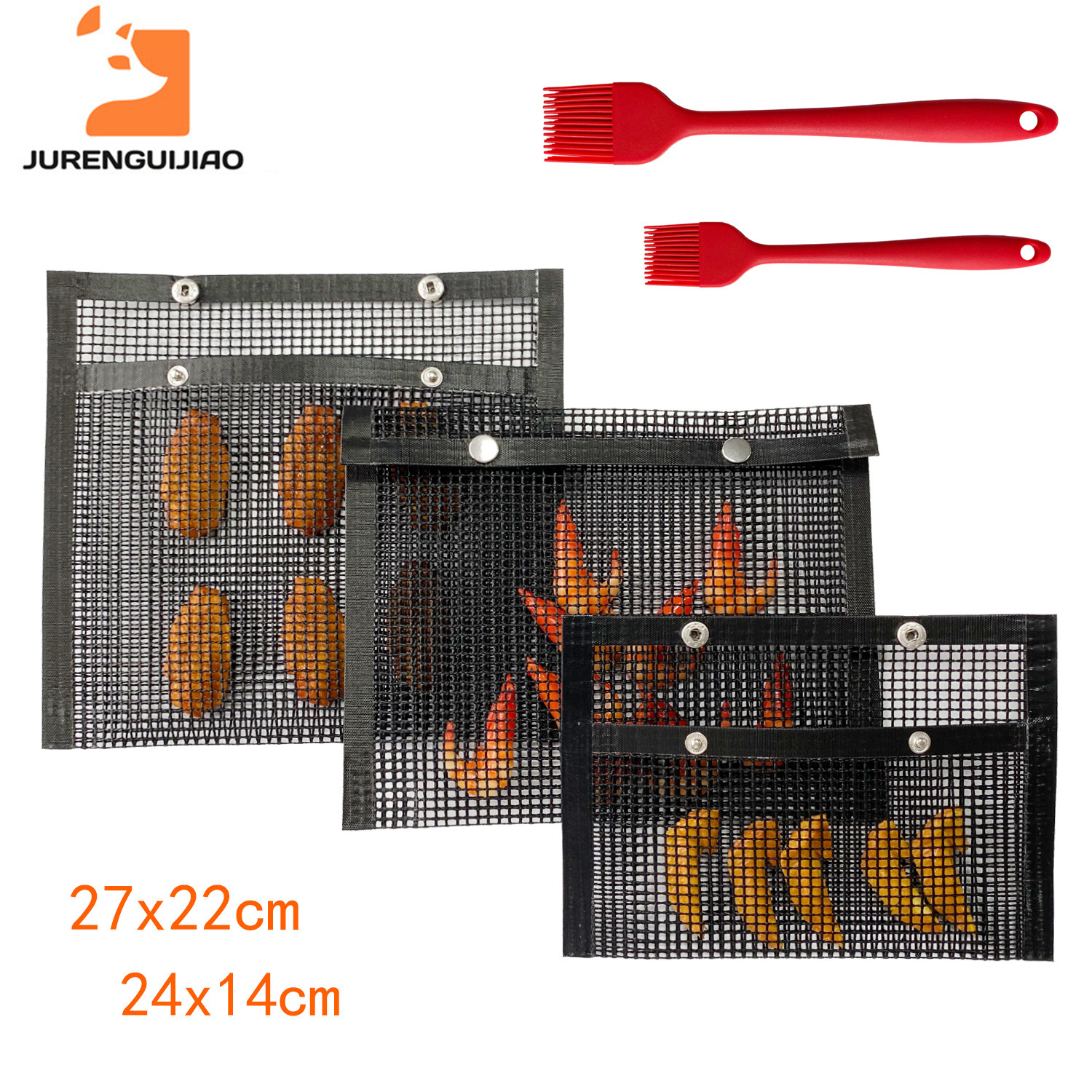 Антипригарная сетчатая сумка Сумка для барбекю Сумка для барбекю Non-StickMeshGrillingBag Высокотемпературная сумка Сумка для барбекю Сумка для барбекю