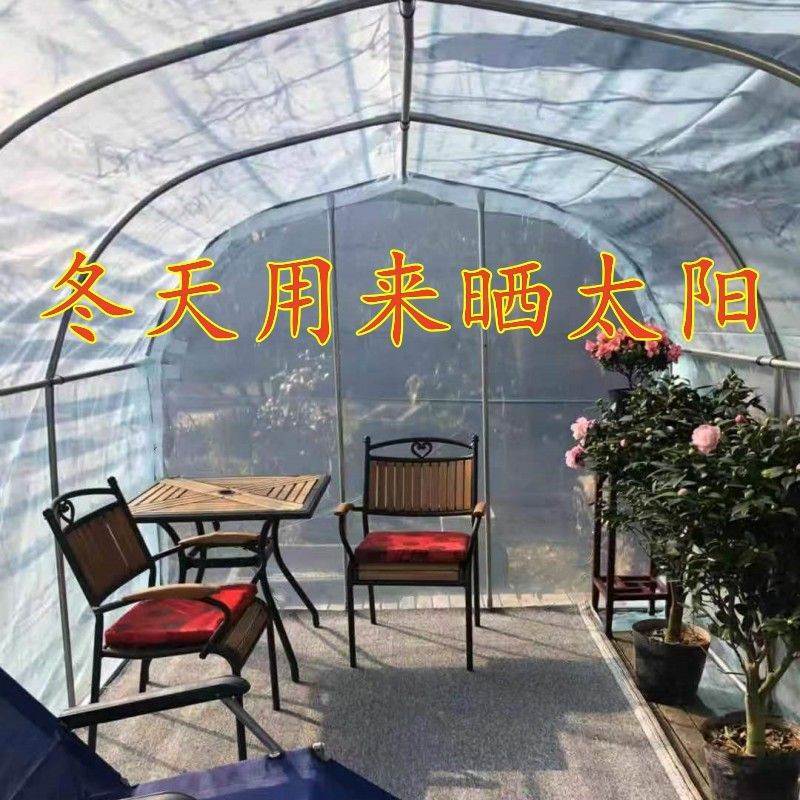 Household greenhouse, greenhouse, flower shed, warm room, simple sunroom, winter insulation, rooftop balcony, courtyard, succulent skeleton