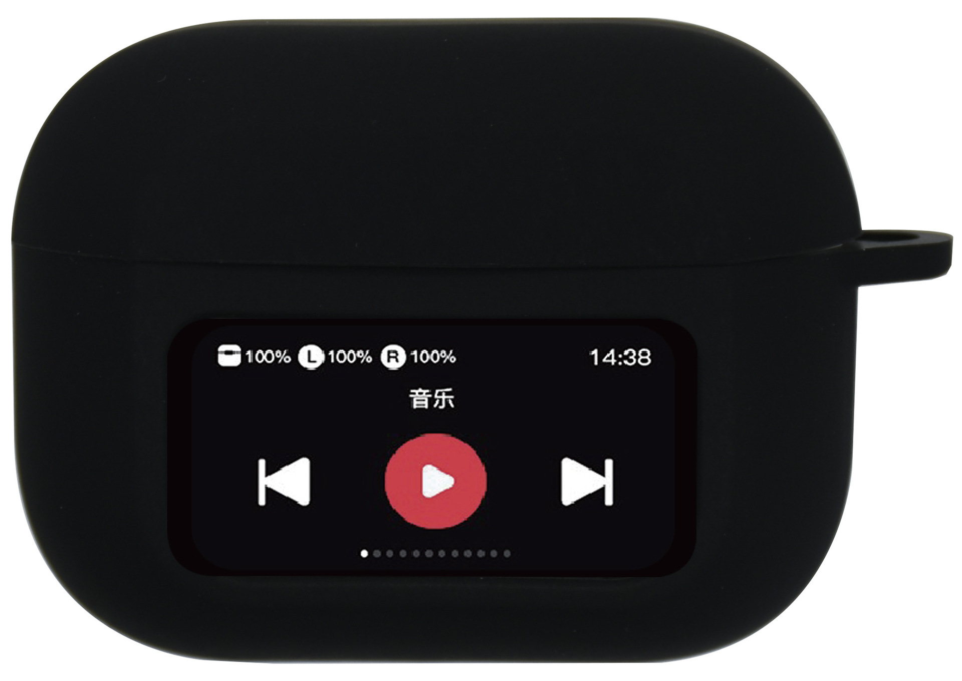 Huaqiangbei version AirPods A9pro with screen corner wireless Bluetooth earphones silicone protective case thin version