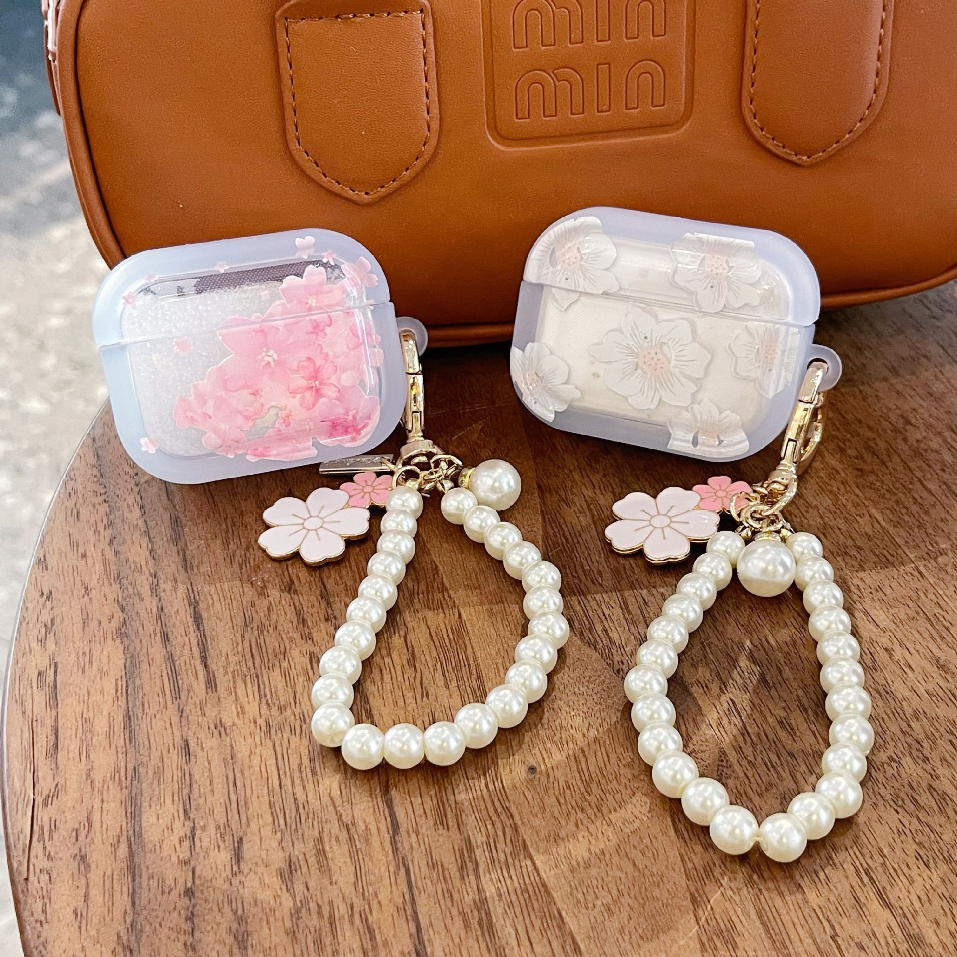 Small Fresh Cherry Blossoms Suitable AirpodsPro Earphone Cover New 4th/3rd Generation Apple Earphone Protective Case Anti Drop