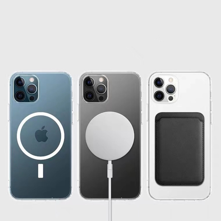 适用苹果16E磁吸手机壳iphone17亚克力透明保护套12磁性无线充外