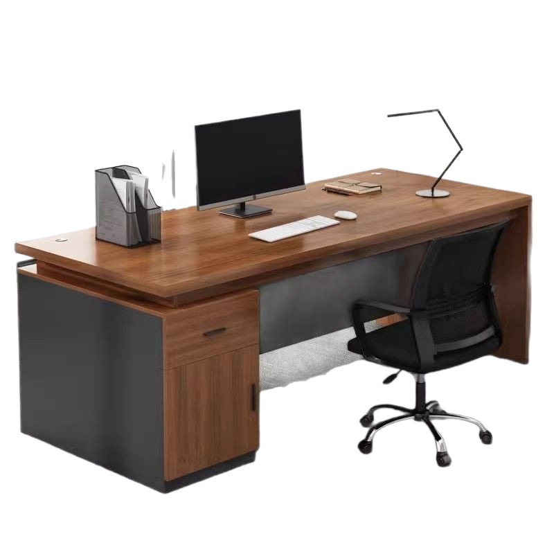 Hengshu Office Desk Simple Modern Office Furniture Boss Desk Single Person Desk Large Class Desk Combination Manager President