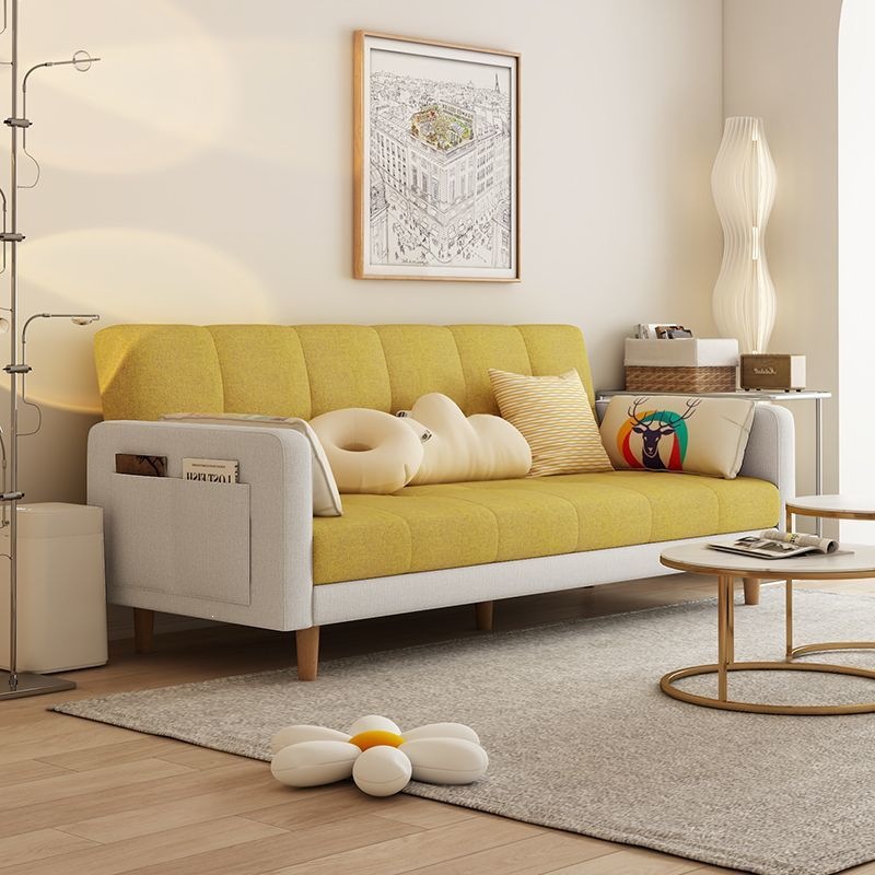 Sofa, small-sized living room, sofa bedroom, simple modern rental room, three person folding sofa bed, dual-use