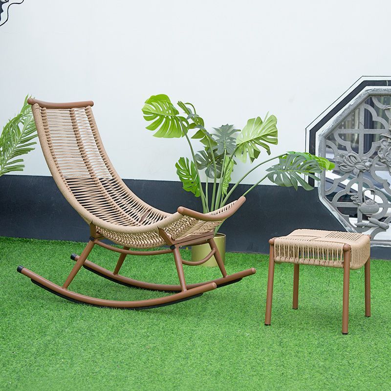 Lazy sofa rattan lounge chair can sleep on the balcony, home use leisure chair, living room nap chair, internet famous rocking chair