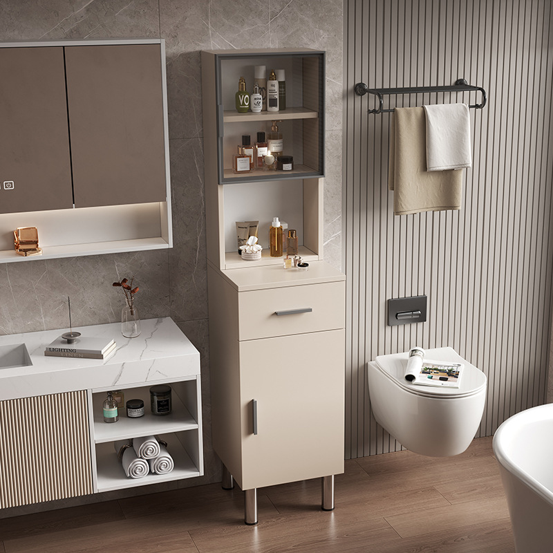 Bathroom side cabinet, toilet, honeycomb aluminum toilet, standing cabinet storage, floor standing side cabinet storage, living room minimalist storage cabinet