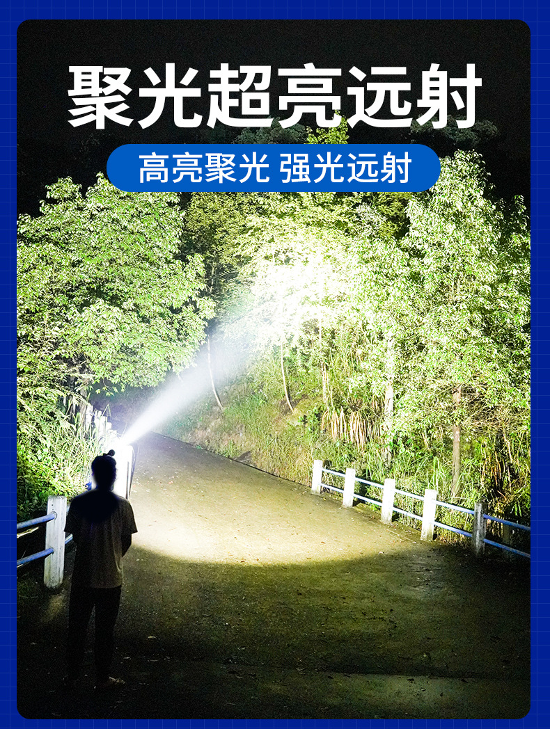 Induction headlights with long battery life, strong light charging, ultra bright LED outdoor fishing lamp head, wearable mining lamp flashlight wholesale