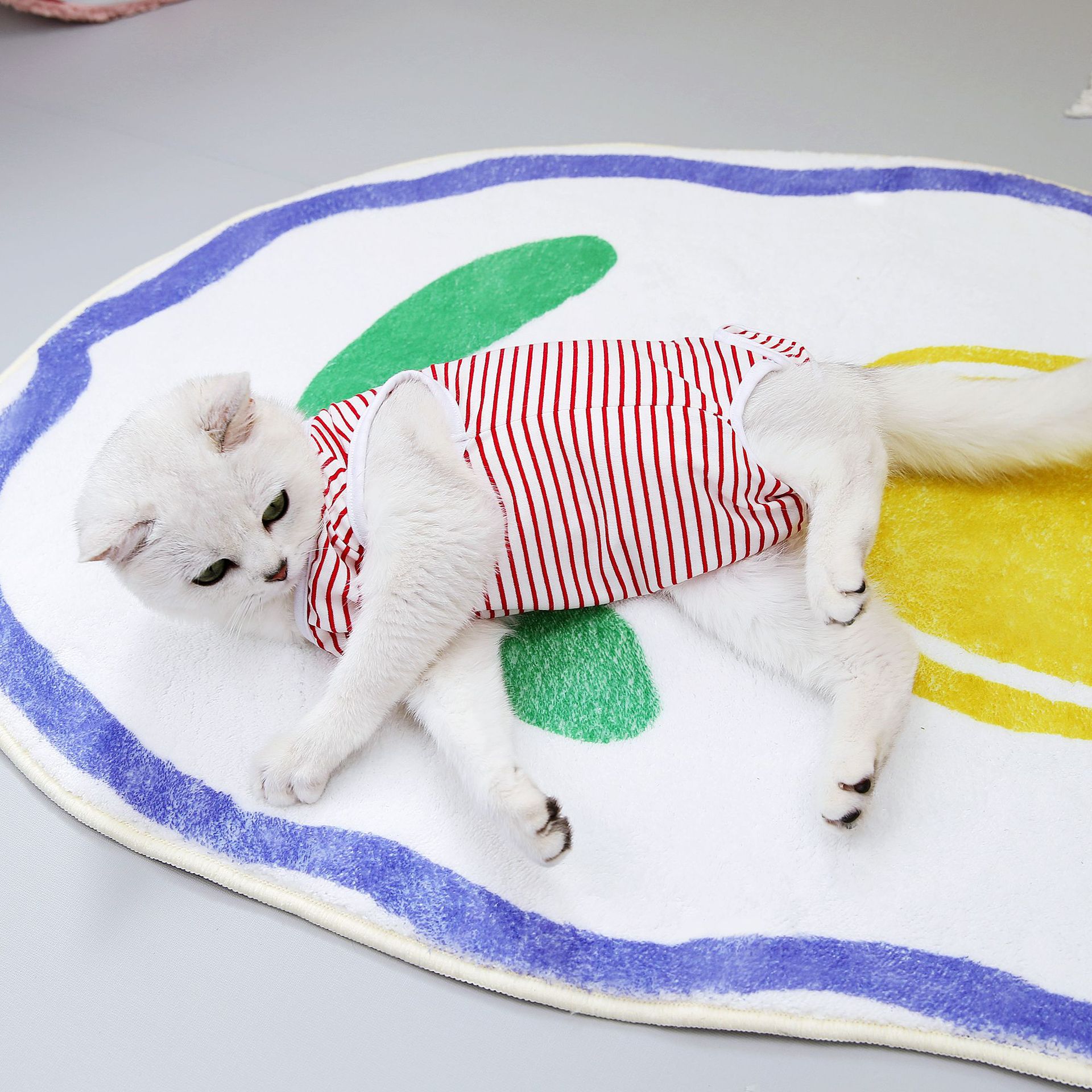 Pet Cat Jesuel Cat после родов, операции на одежде, противоречивой и Weeaear 23 полосатая кошка Jesuel Clothing
