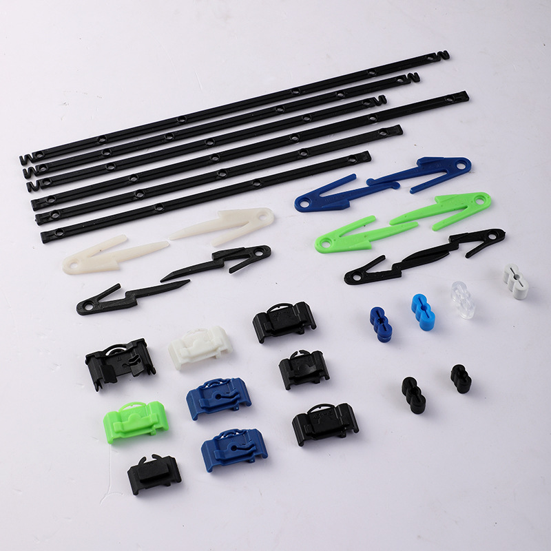 Three section steel ball guide rail plastic accessories damping guide rail thickened silent drawer cabinet assembly slide rail accessories wholesale