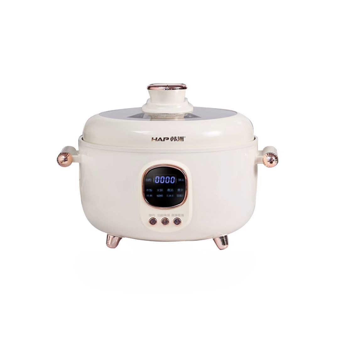 Электрическая скороварка Hanpai HP-40H9-S с трехкамерным керамическим вкладышем, 4л