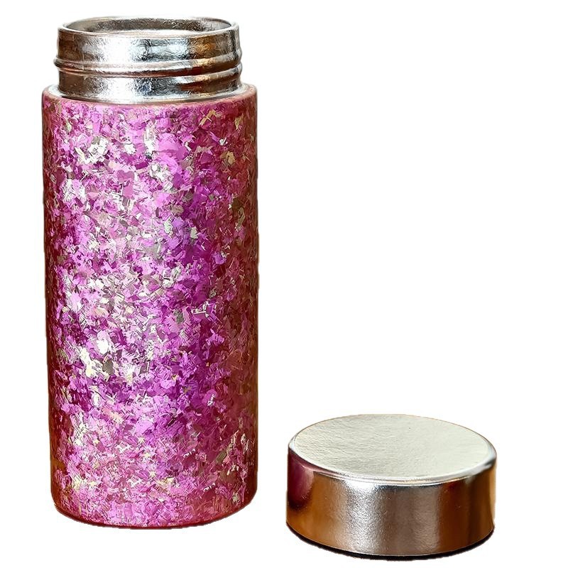 Pure titanium insulated cup, pocket cup, large ice flower portable water cup, 200ml ultra light titanium baby and children's gift
