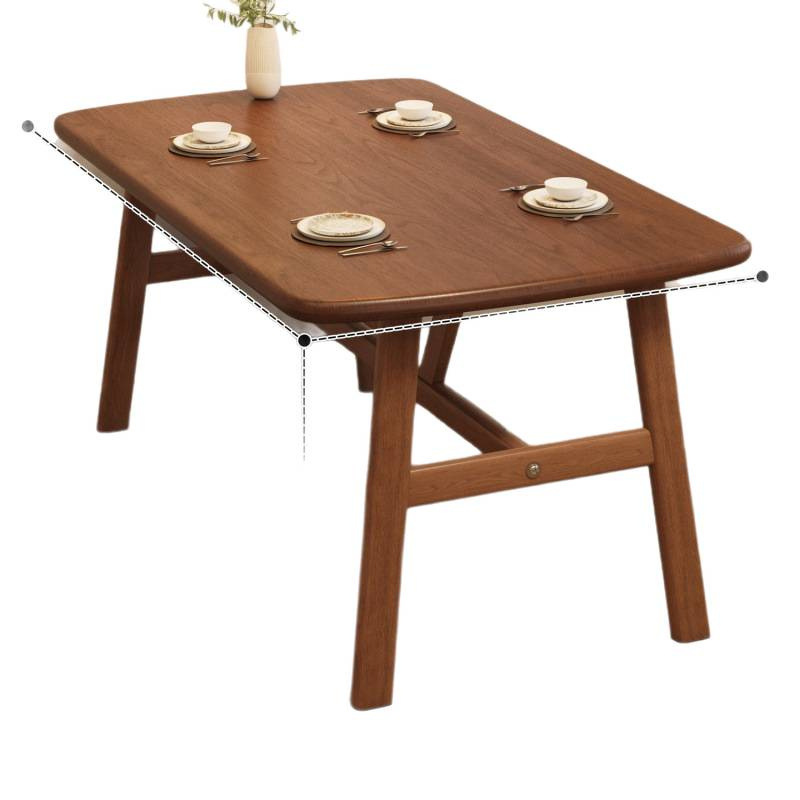 Rental room, small apartment, household dining table, simple commercial cafeteria, fast food, rectangular table and chair combination dining table