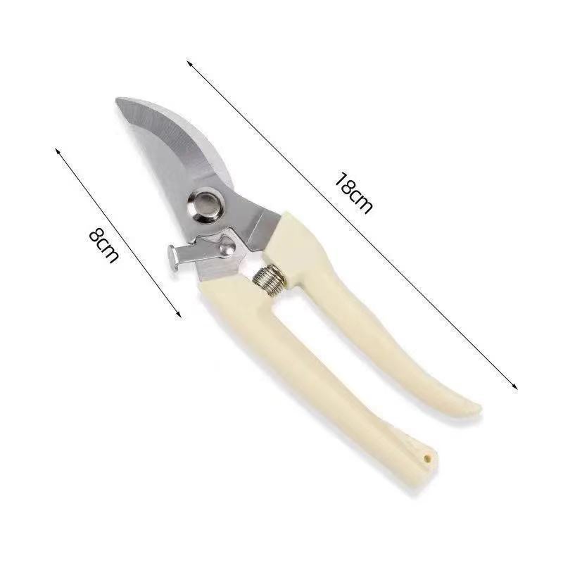 Strong stainless steel pruning shears for rough branches, orchard fruit picking, specialized flower pruning and fruit thinning, multifunctional garden tree branches shears