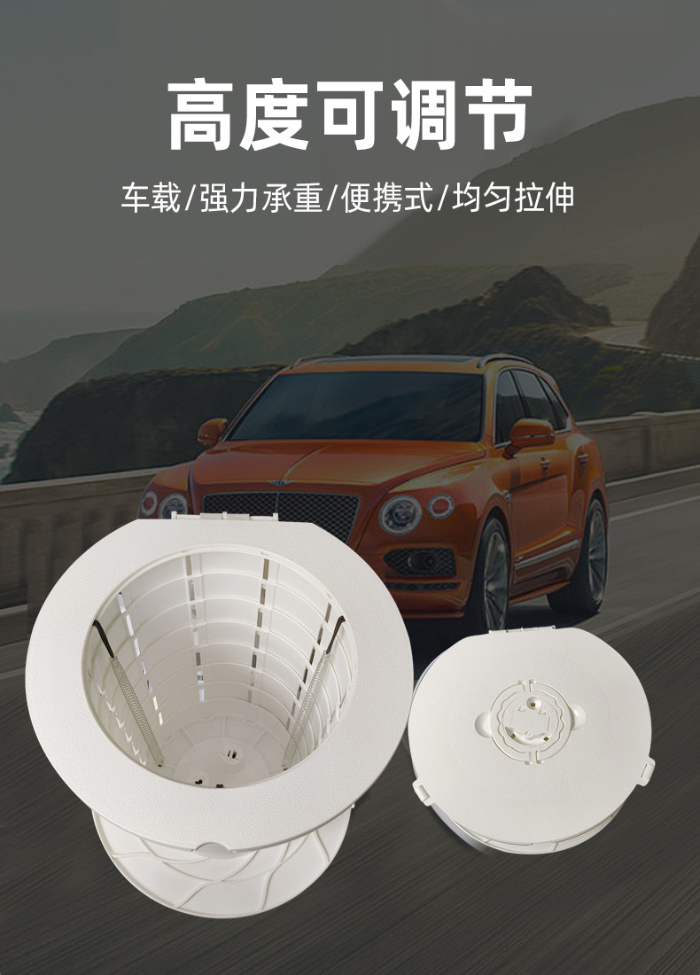 Portable 10th generation folding toilet, car mounted camping emergency toilet, garbage bin, adjustable stool, wholesale