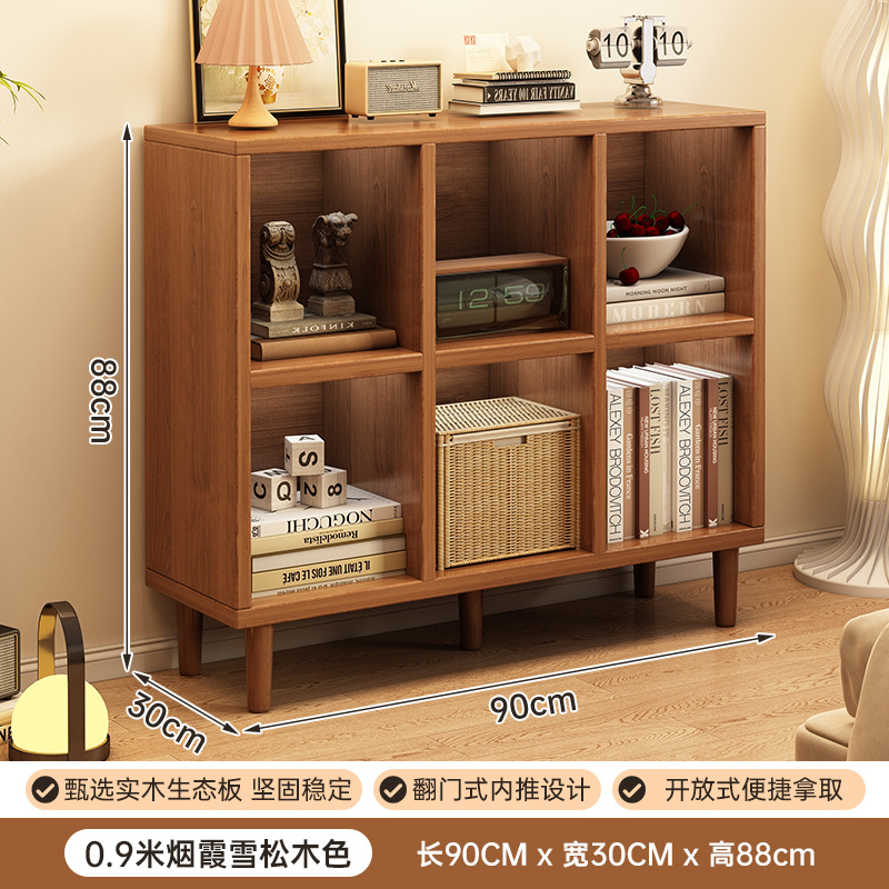 Стеллаж-книжный шкаф из массива дерева Yijiada