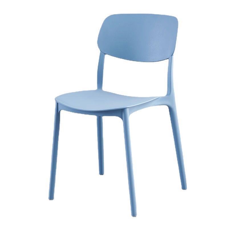 Light luxury backrest dining chair feels comfortable for home use, thick and comfortable for prolonged sitting, plastic stool, Nordic internet celebrity business dining table and chair