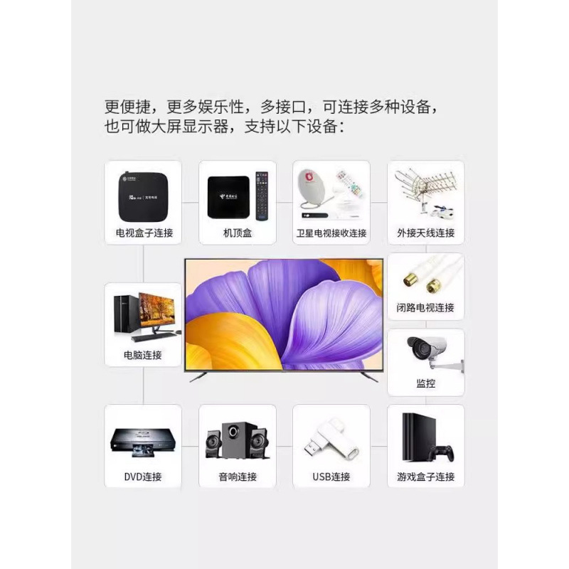Смарт-телевизор New HD 4K LED Smart Voice Network LED100