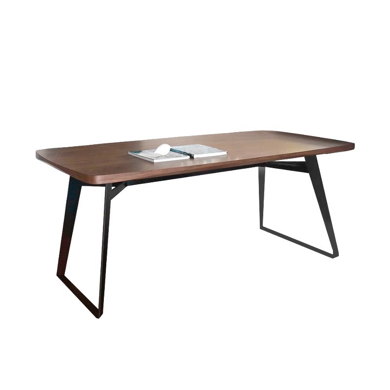 Nordic solid wood dining table for home use, medieval small unit, minimalist wooden dining table, rectangular minimalist restaurant dining table
