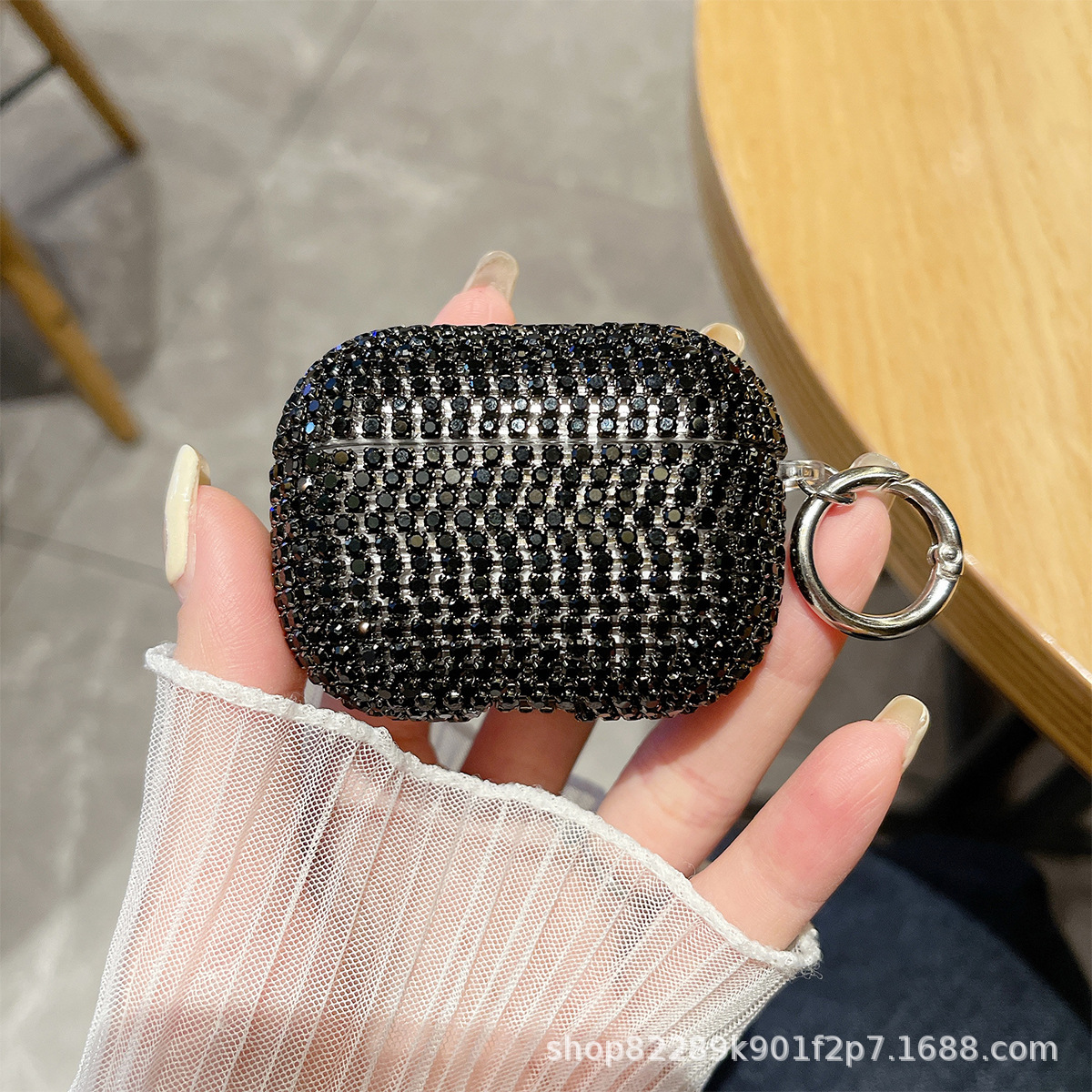 Suitable for Apple, Samsung, Huawei 4th generation diamond studded headphone case factory, PC hard case protective cover, TPU Pro 2nd generation