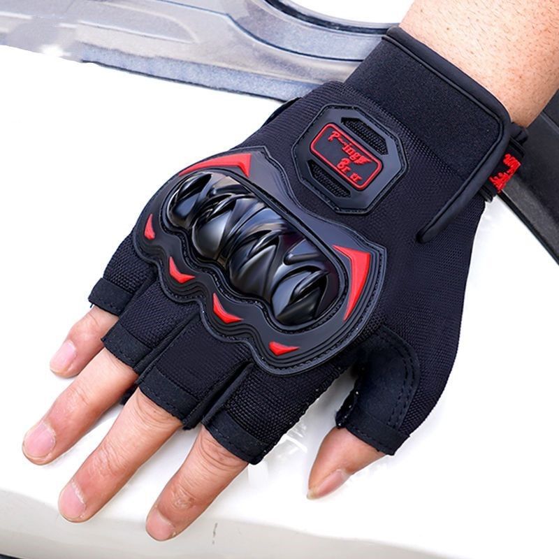 Motorcycle riding gloves for men in summer, all finger breathable. Motorcycle gloves, anti fall, bicycle gloves, windproof