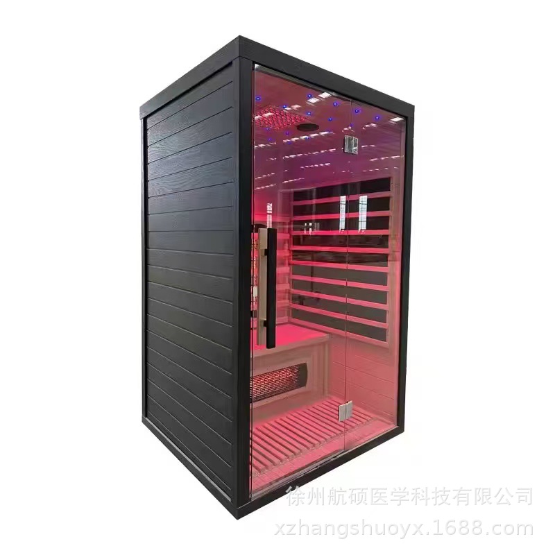 Home use far-infrared holographic energy health cabin, mobile light wave spectrum, sweat steaming room, sauna, sweat steaming box