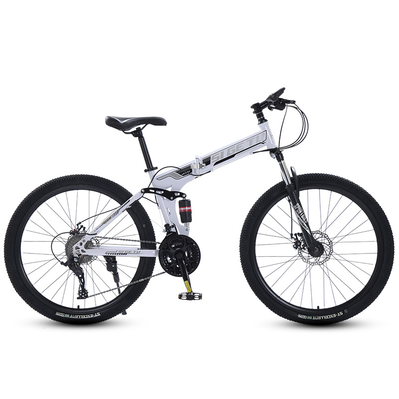 Cross border 24 inch folding bike, outdoor sports variable speed mountain bike, portable cycling bike, student bike wholesale