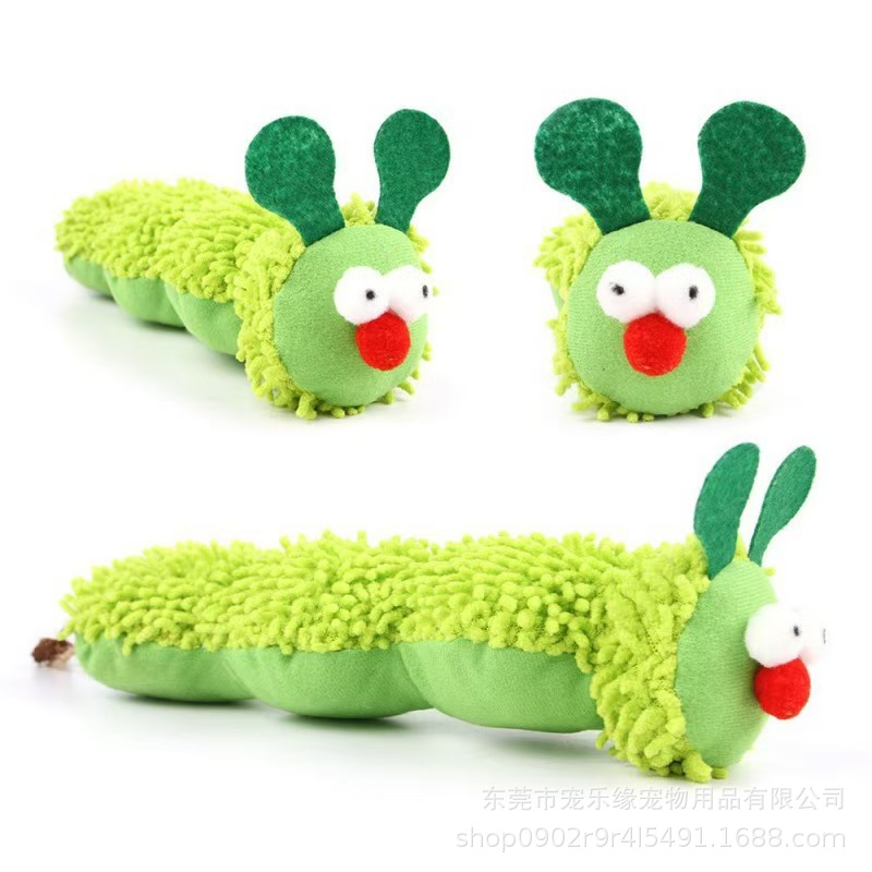 Мятная игрушка, плюшевая кукла, подушка, домашний питомец, гусеница, избавление от скуки