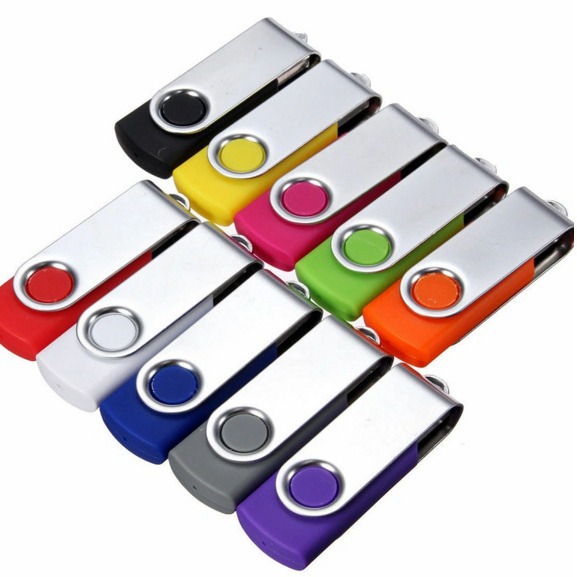 USB thumb office gold investment cross-border foreign trade gift storage drive rotating 2T USB flash drive