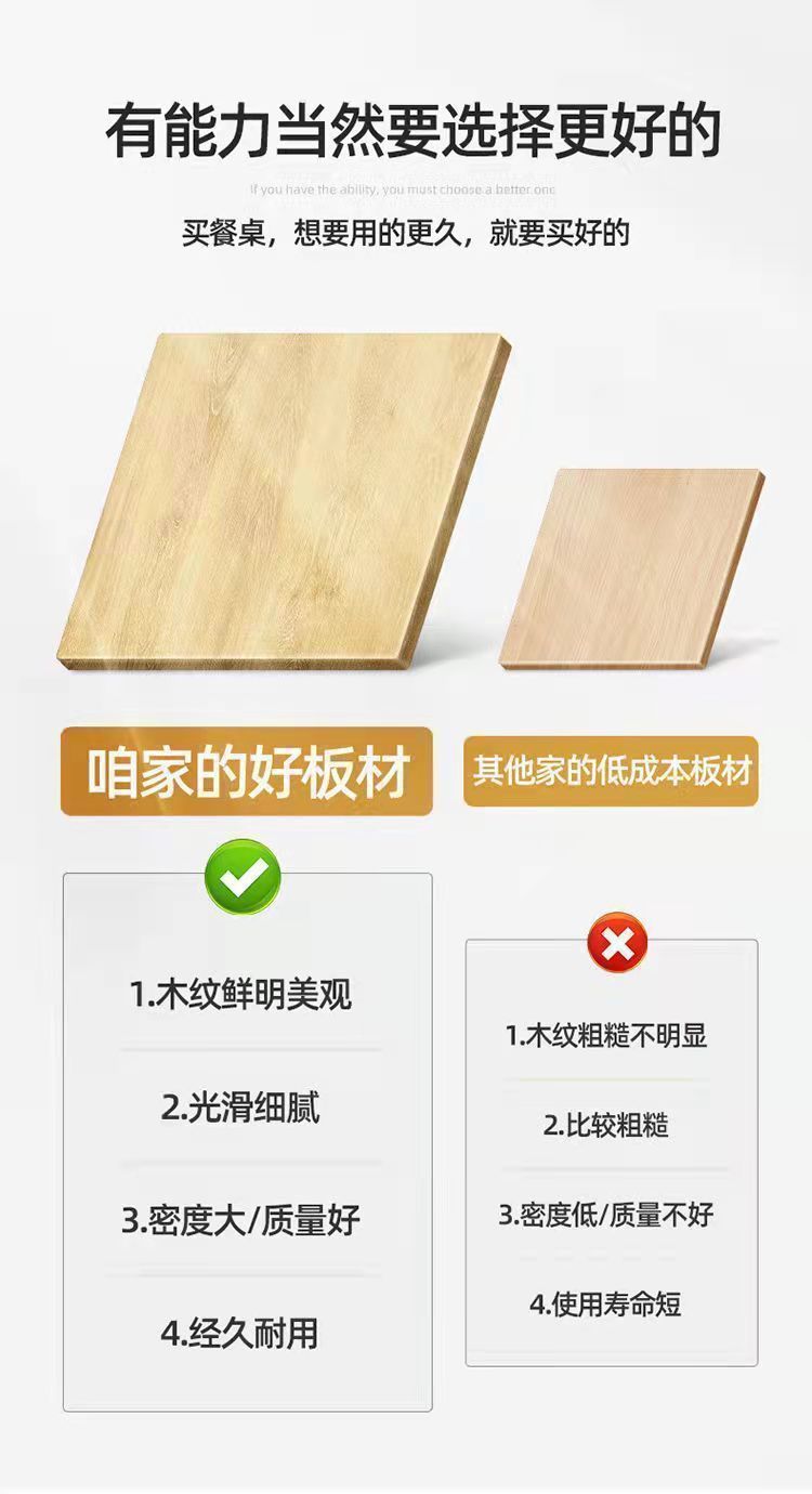 北欧餐桌椅组合家用经济小户型4人6人吃饭餐桌简约餐桌商用出租屋