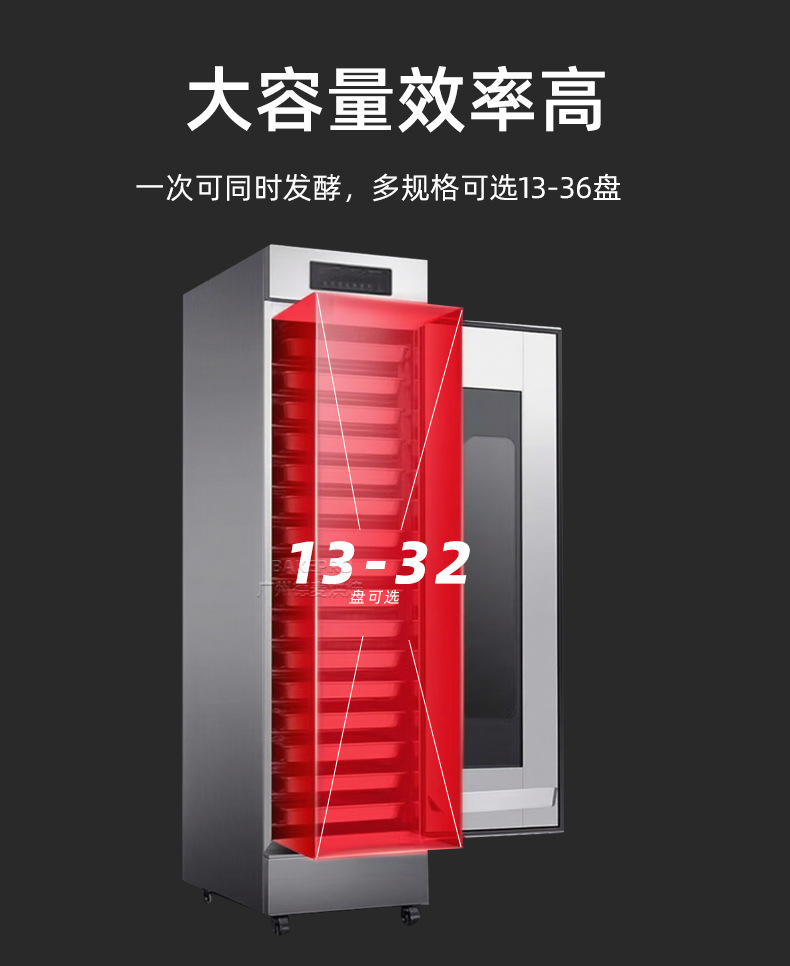 商用面包发酵箱不锈钢烘焙设备恒温加湿醒发包子馒头发酵醒发箱