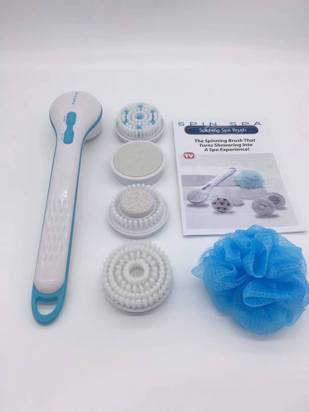 Электрическая вращающаяся щетка для тела и массажа Spin Spa