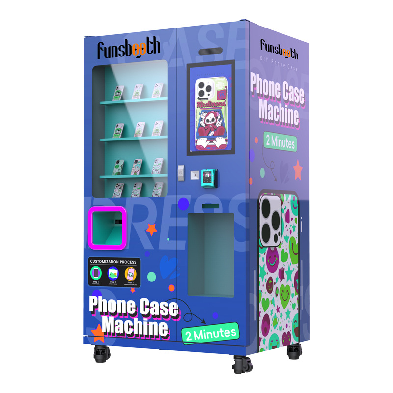 Full automatic mobile phone case printing vending machine supports self-service printing of Alipay WeChat card swiping cash mobile phone case