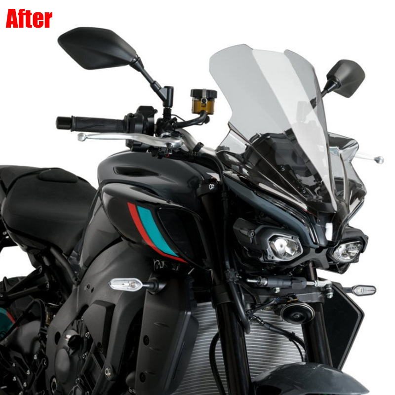Подходит для Yamaha MT-10 SP 22-24 Модификация модификации модификации для поднятия лобового стекла переднего ветрового стекла