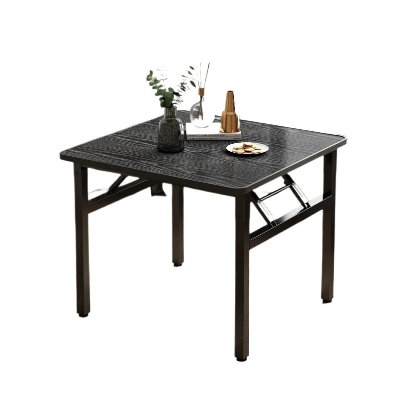 Square folding dining table, square small table, kitchen, household dining table, simple folding table, rental house, cross-border