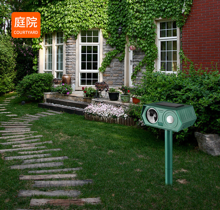 Solar powered animal repellent, outdoor ultrasonic rodent repellent, electronic insect repellent, stray cat and dog manufacturer, direct approval and delivery