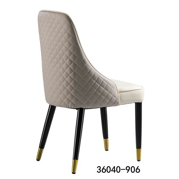 Стул обеденный кожаный с высокой спинкой Zongju Furniture 36040-906 в современном стиле