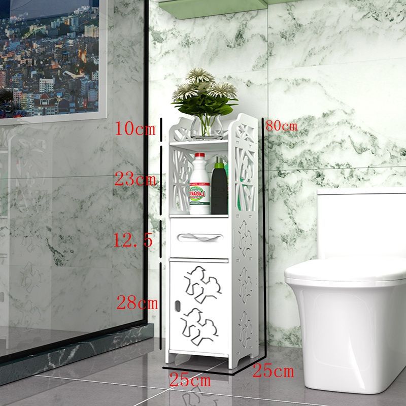 Bathroom side cabinet, bathroom standing cabinet, floor standing bathroom shelf, toilet side cabinet, narrow cabinet, toilet storage cabinet
