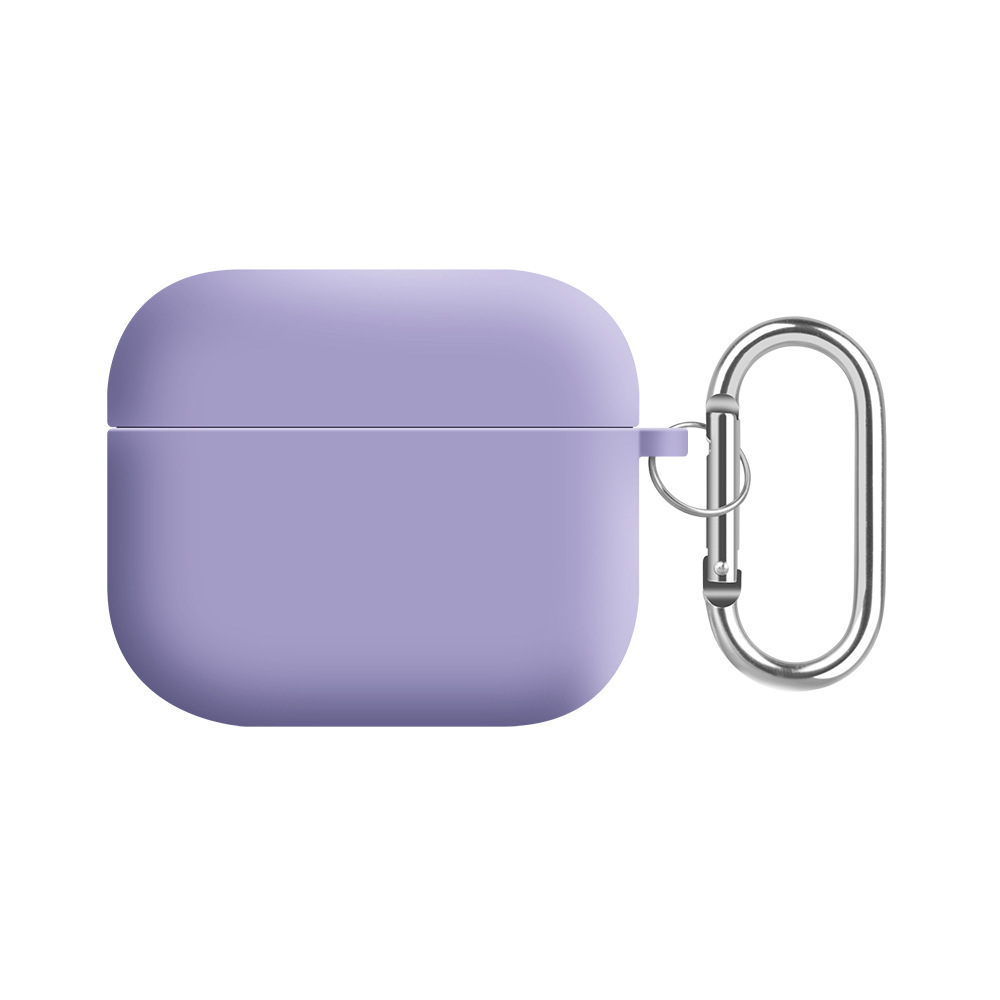 Solid color liquid silicone suitable for AirPods 4th generation protective case, 2nd generation 3rd generation Pro3 Apple Bluetooth earphone soft shell