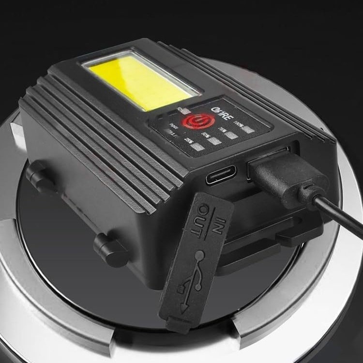 New cross-border white laser headlights with long-range LED rechargeable outdoor patrol zoom headlights